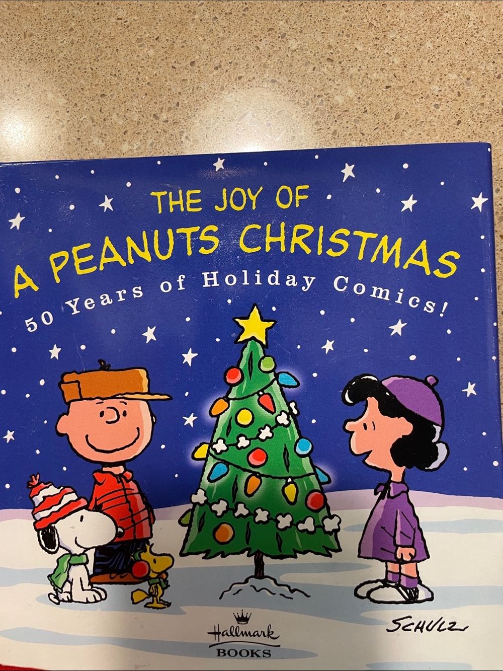 Vintage Hallmark The Joy of a Peanuts Christmas Blue Holiday Book